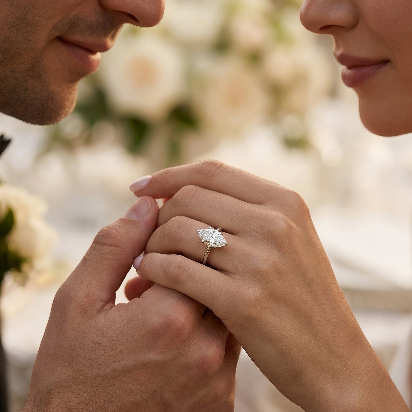 Marquise Solitaire Engagement Ring | 2.0 - 4.0 ct | Custom Design | 14k Gold | Lunevya