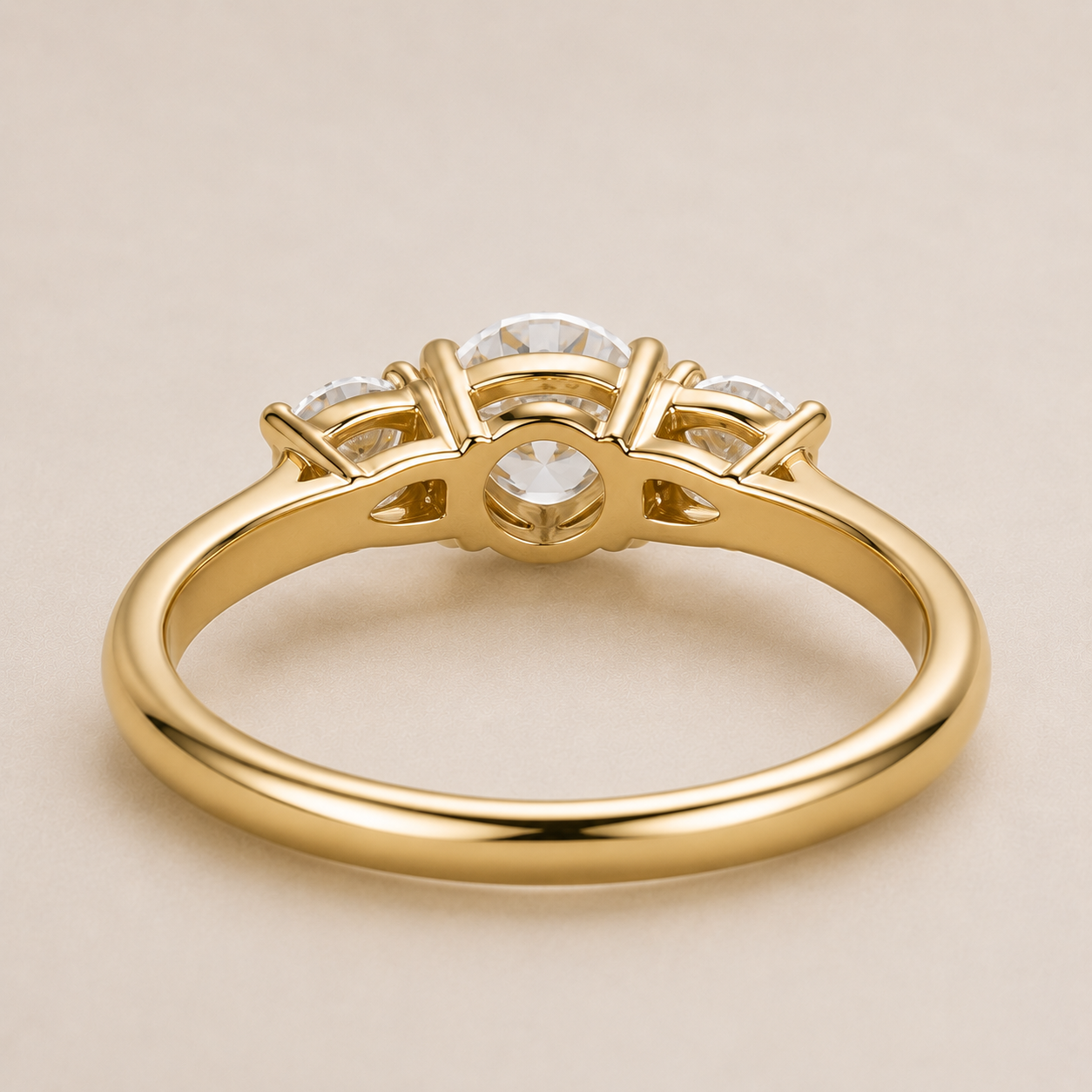 Drei-Stein Verlobungsring (Trilogie) | 2.0 – 3.0 ct | Lab-grown Diamant | 14k Gold | Lunevya