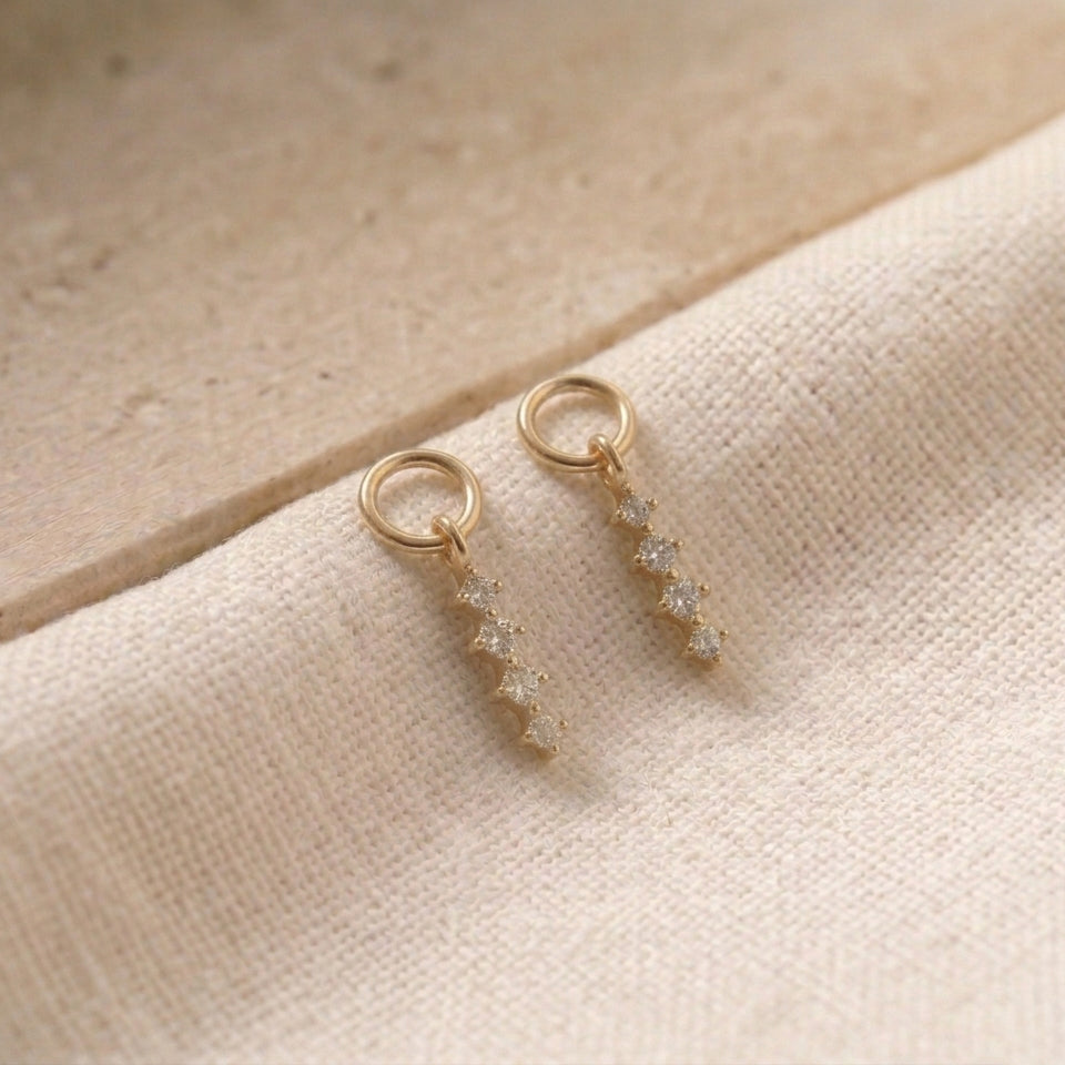 Diamant-Drop-Ohrringe | 0.60 ct | Lab-grown Diamant | 14k Gold | Lunevya