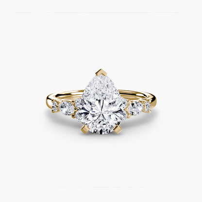 The Floral Accent Solitaire