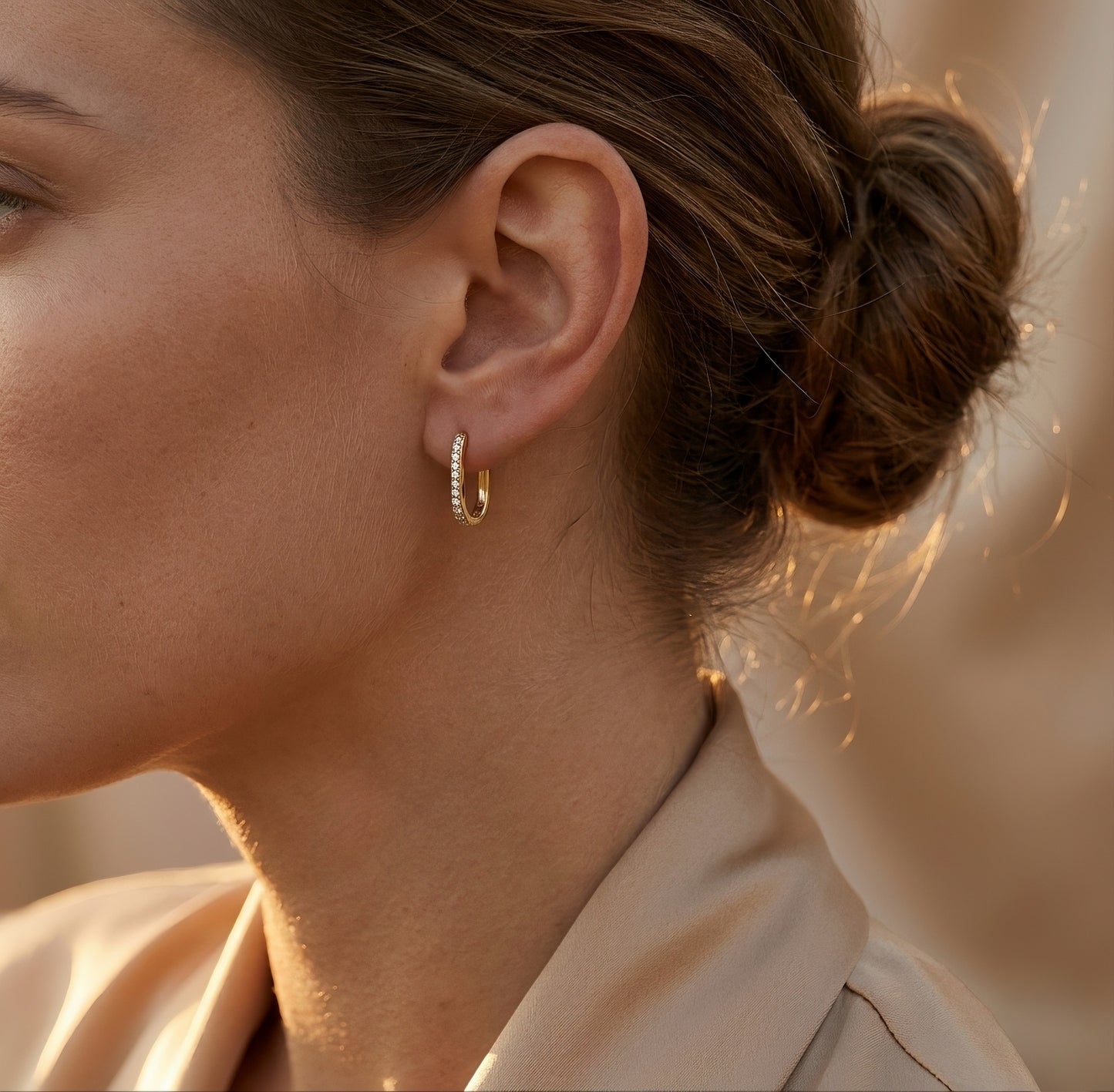 Diamant-Creolen | Lab-grown Diamant | 14k Gold | Lunevya