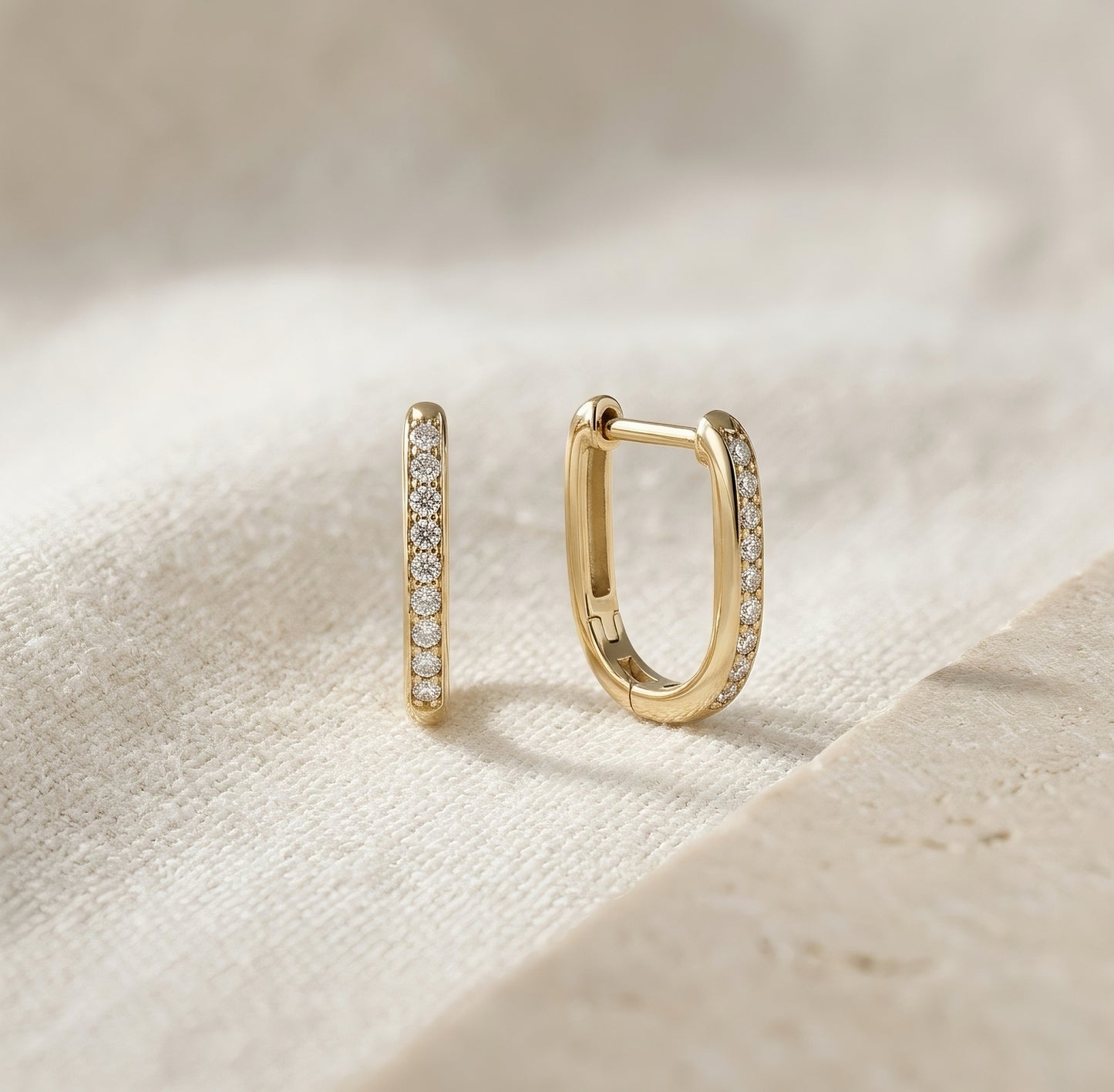 Diamant-Creolen | Lab-grown Diamant | 14k Gold | Lunevya
