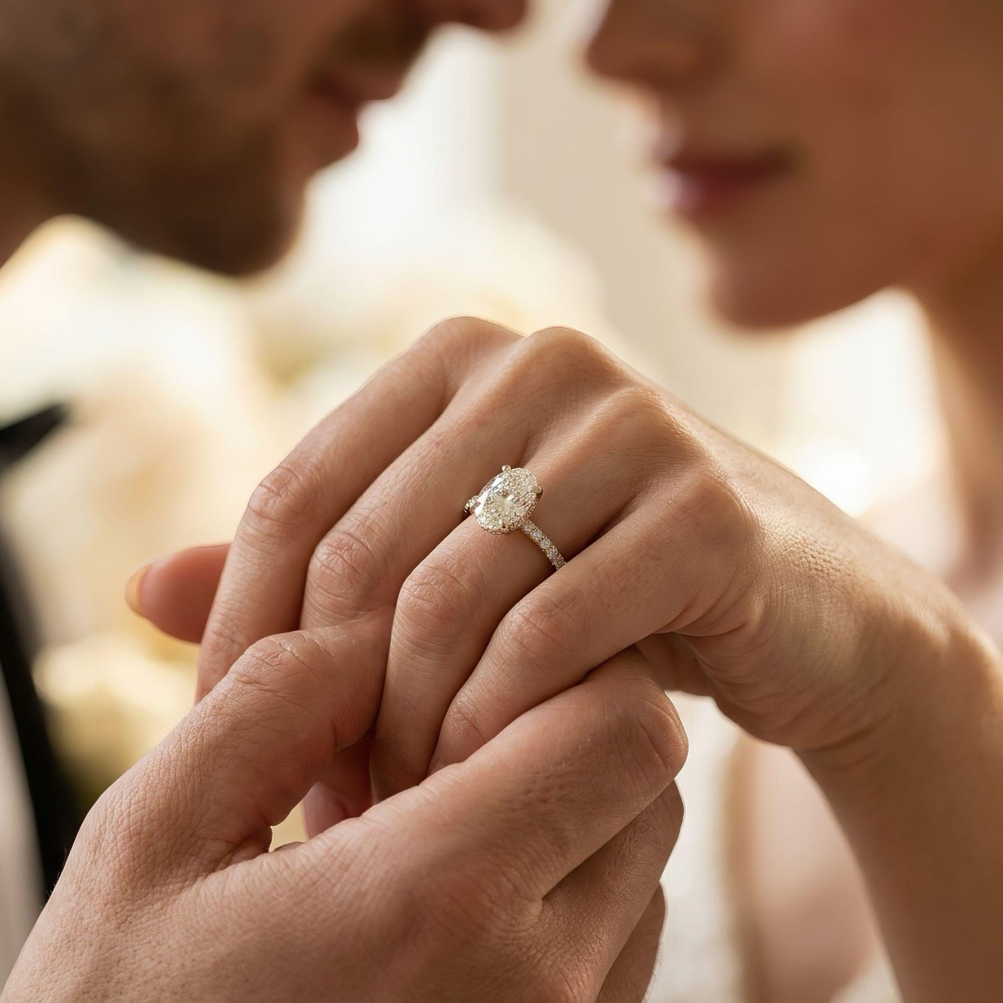 Oval Engagement Ring | 2.0 - 4.0 ct | Custom Design | Lab-grown Diamond | 14k Gold | Lunevya