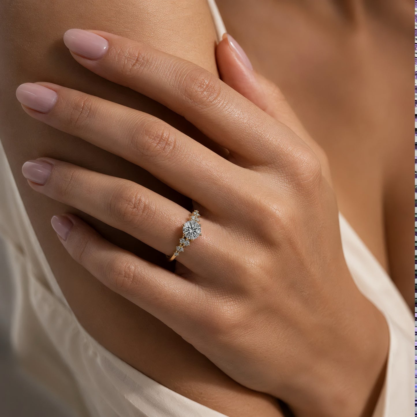Stardust Diamantring 14K Gold – Lab Grown Diamant Rund IGI