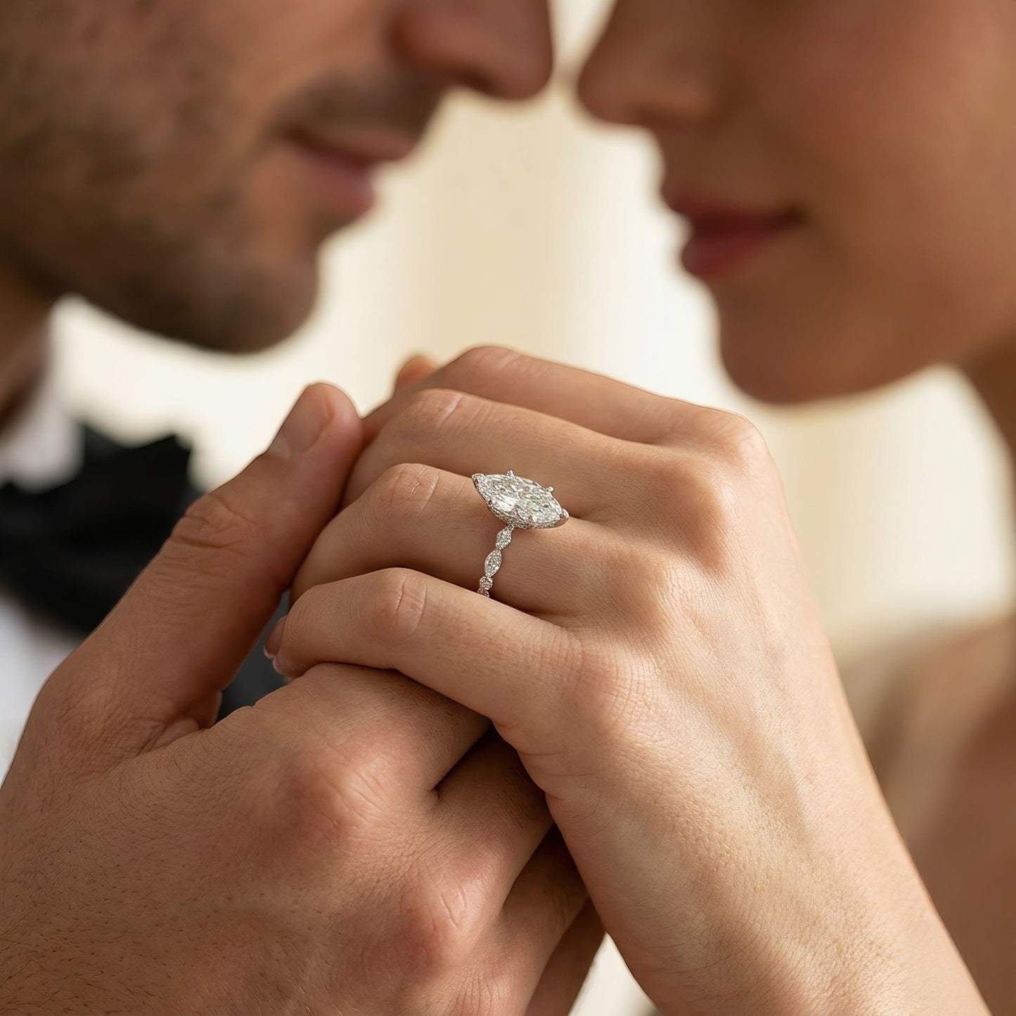 Marquise-Verlobungsring | 2.0 Karat | Lab-grown Diamant | 14k Gold | Lunevya