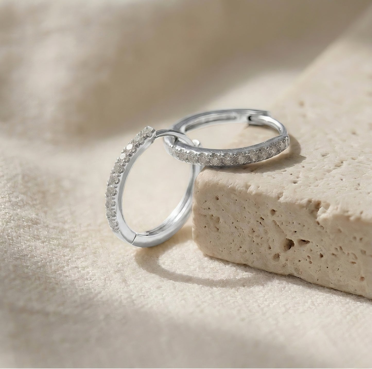 Diamant-Creolen | Zeitlose Eleganz | 0.25 ct | Lab-grown Diamant | 14k Gold | Lunevya