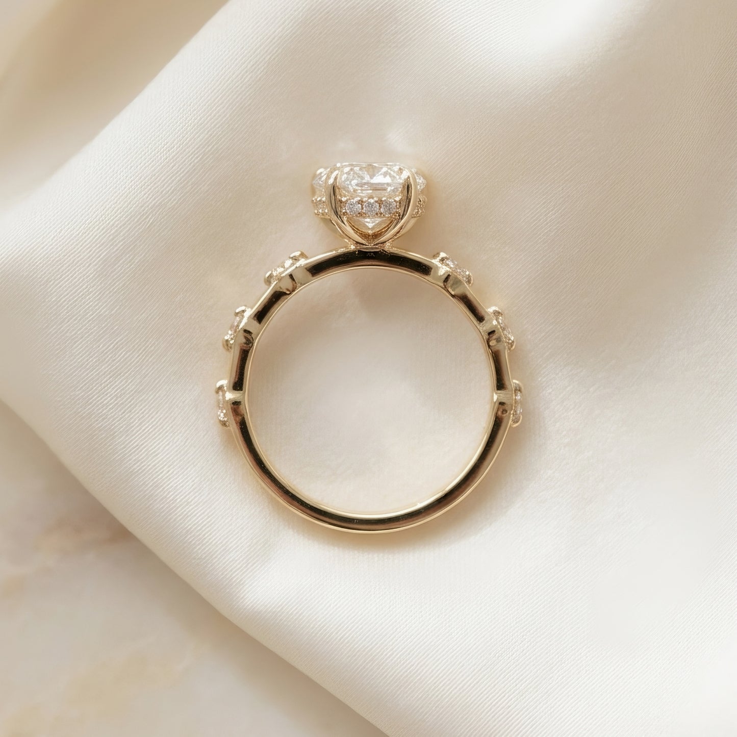 Ovaler Verlobungsring | 2.0 - 4.0 ct | Lab-grown Diamant | 14k Gold | Lunevya