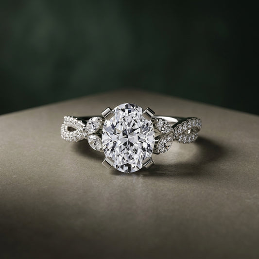 The Twist Pavé Ring – LUNEVYA