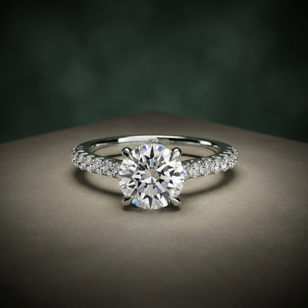 Solitaire with Pavé 5 – LUNEVYA