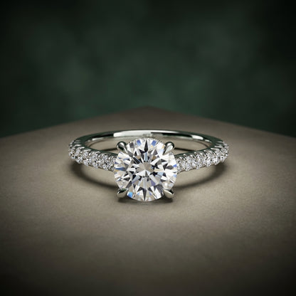 Solitaire with Pavé 5 – LUNEVYA