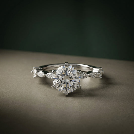 Solitaire with Eternity Pavé – LUNEVYA
