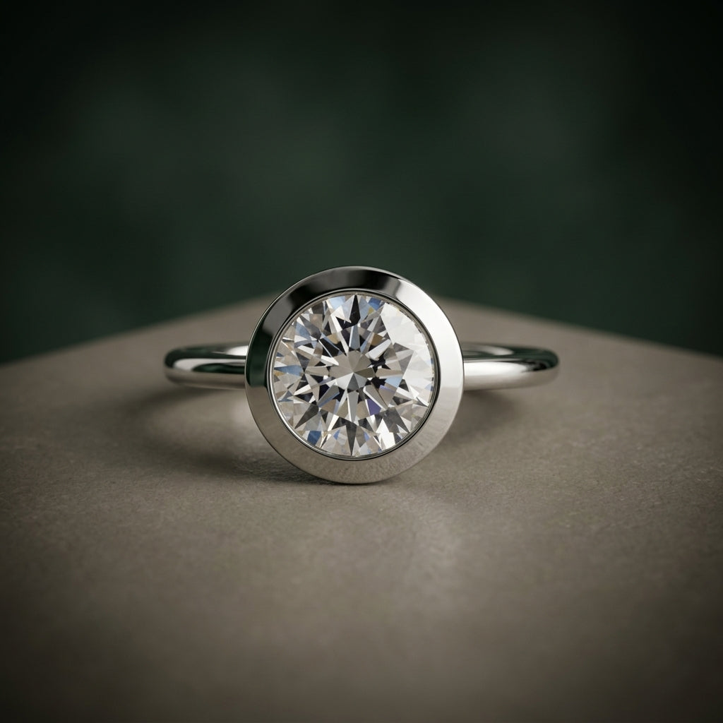 The Bezel Set Solitaire – LUNEVYA