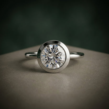 The Bezel Set Solitaire – LUNEVYA