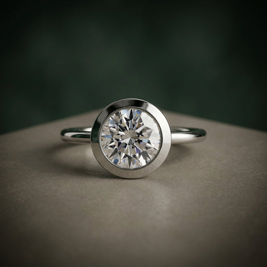 The Bezel Set Solitaire – LUNEVYA