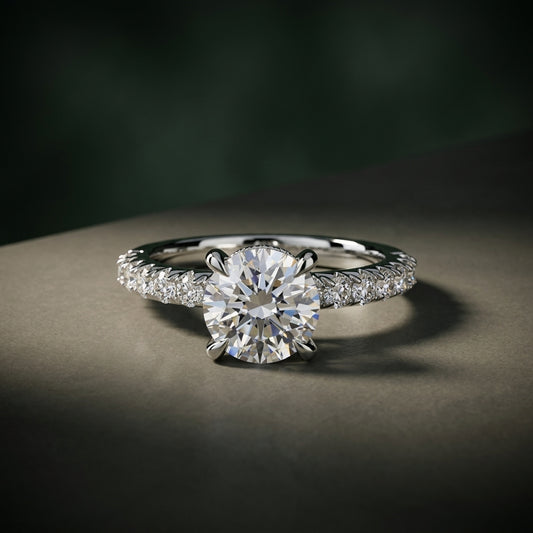 Solitaire with Pavé 6 – LUNEVYA