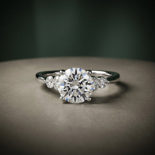 Solitaire with Shoulder Accents 2 – LUNEVYA
