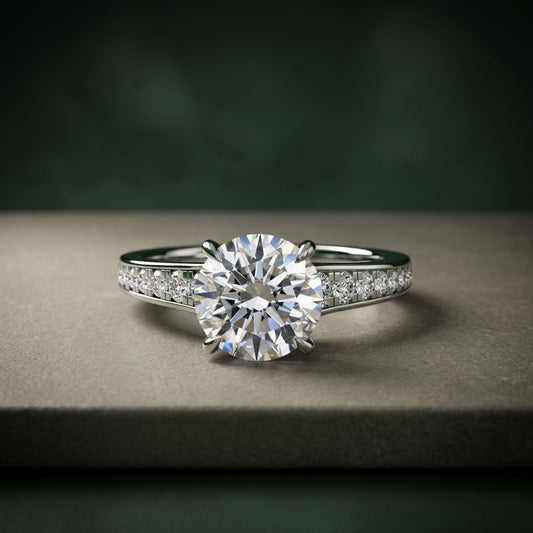 Solitaire with Pavé 7 – LUNEVYA